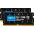 Модуль памяти Crucial 64 Гб (2x32 Гб), 5200 МГц, DDR5, CT2K32G52C42S5, черный