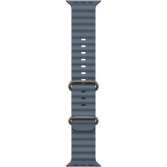 Часы Apple Watch Ultra 3, 49 мм, титан светлого цвета, ремешок Ocean цвета «якорный синий» (2025)