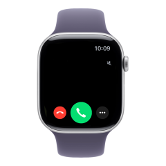 Часы Apple Watch Series 11, 46 мм, алюминий серебристого цвета, ремешок Sport Band цвета «фиолетовый туман»