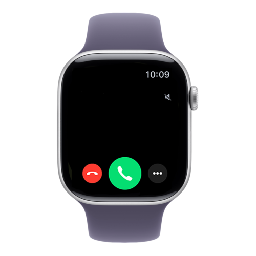 Часы Apple Watch Series 11, 46 мм, алюминий серебристого цвета, ремешок Sport Band цвета «фиолетовый туман»