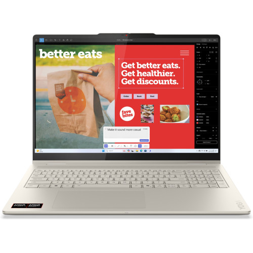 Ноутбук Lenovo Yoga 7 2-in-1 14AKP10 14" Touch 1920x1200 WUXGA OLED TS ( AMD Ryzen AI 5 340 , 16GB RAM LPDDR5X, 512GB  SSD, AMD Radeon 840M, Windows 11) 83JR00002US