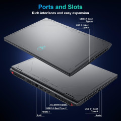 Ноутбук Thunderobot Radiant 16 2560x1600 240Hz ( Intel Core i9-14900HX, 32 GB DDR5, 1 TB SSD, RTX 5080, Windows 11 Home ) 1NLYA000055