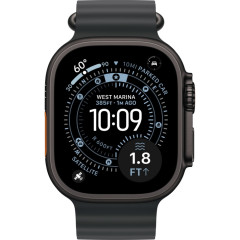 Часы Apple Watch Ultra 3, 49 мм, титан чёрного цвета, ремешок Ocean чёрного цвета (2025)