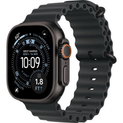 Часы Apple Watch Ultra 3, 49 мм, титан чёрного цвета, ремешок Ocean чёрного цвета (2025)
