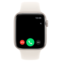 Часы Apple Watch SE 3, 44 мм, алюминий цвета «сияющая звезда», ремешок Sport Band цвета «сияющая звезда» (2025)