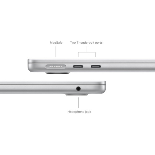 Ноутбук Apple MacBook Air 13.6" (2024) MXCT3 Silver (M3 8-Core, GPU 10-Core, 16GB, 512GB)