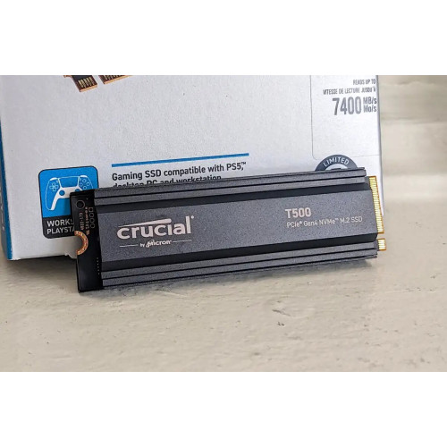 Накопитель SSD диск Crucial T500 2Tb CT2000T500SSD5 с радиатором