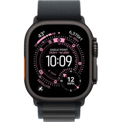 Часы Apple Watch Ultra 3, 49 мм, титан чёрного цвета, ремешок Alpine чёрного цвета (2025)